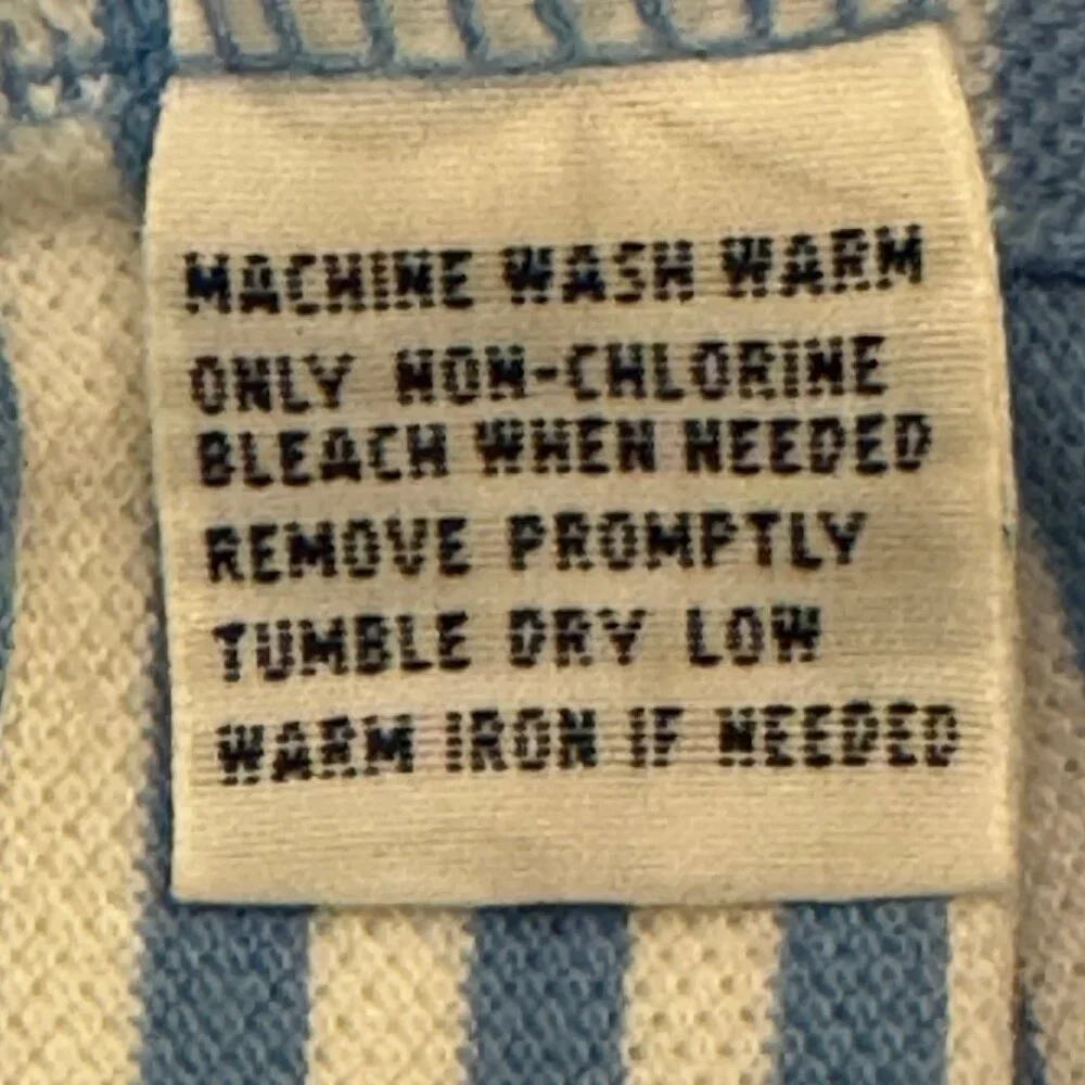 POLO Ralph Lauren Blue & White Striped Piqué Golf Shirt | Size XL